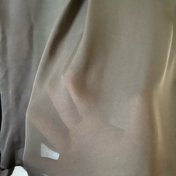 Nicole Miller Collection Silk Blouse Black Sheer Ruffles Small Whimsigoth Witchy - Picture 5 of 7